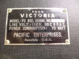 Vintage Peco Victoria FC 61D Portable Tube Reel to Reel Tape Recorder 