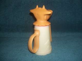 Whirley Cow Creamer Plastic Pour Container Cow Head  