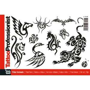  Professional Series # 3 Tattoo Book on TRIBAL ANIMALS   Italy 
