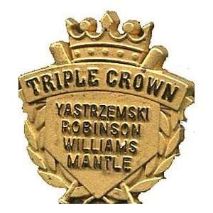  Triple Crown Gold Pin   MLB Pins And Pendants Sports 