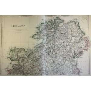  Blackie Map of Ireland Northern (1860)