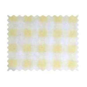    SheetWorld Yellow Gingham Jersey Fabric   By The Yard Baby