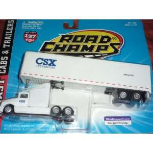   Road Champs 1/87 Cabs & Trailers CSX Railroad Intermodal Toys & Games