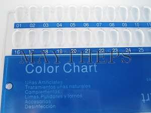 Color Display Chart Nail Art Acrylic UV Pedicure Polish  