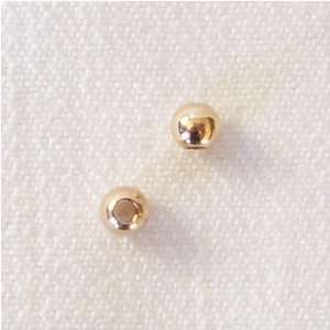  Seamed Round Gold Filled Beads   3mm Arts, Crafts 