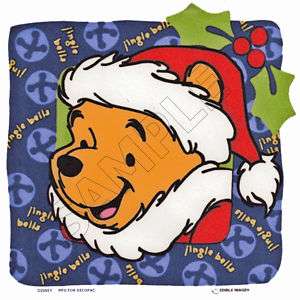 Christmas Winnie Pooh Edible Cake Topper Decor Image  