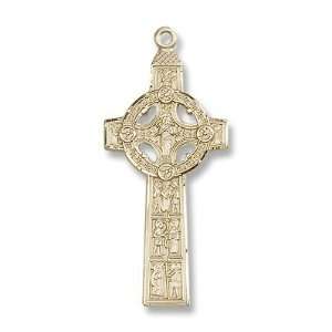  14kt Gold Scriptures Cross Medal Jewelry
