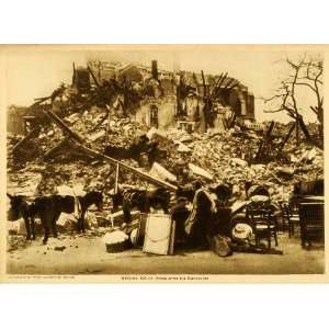  1917 Photogravure Messina Sicily Earthquake 1908 