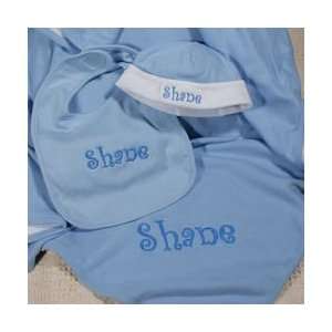  Personalized Embroidered Bella Baby Boy Blue Gift Set 