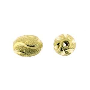  Gold Plated Copper   Bead   Melon with S Shape Design   11 