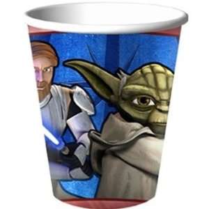   Star Wars The Clone Wars 9 oz. Cups (8) Party Supplies Toys & Games