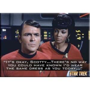  Star Trek Its Okay Scotty No Way To Know Magnet 29458ST 