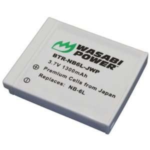 com Wasabi Power Battery for Canon NB 6L and Canon PowerShot D10, D20 