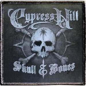  CYPRESS HILL SKULL SILK SCREENED EMBROIDERED PATCH Arts 