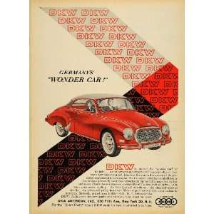   Wonder Car DKW American Auto Union   Original Print Ad