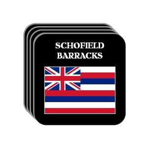 US State Flag   SCHOFIELD BARRACKS, Hawaii (HI) Set of 4 Mini Mousepad 