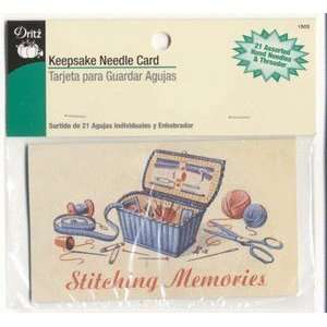  Dritz Keepsake Needle Card   Stitching Memories Arts 