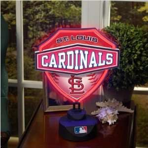 St Louis Cardinals Neon Shield Table Lamp