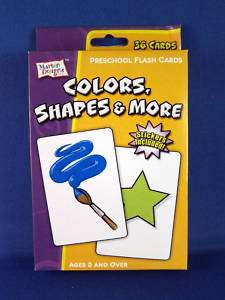 Colors, Shapes & More Preschool Flash Cards 36 cards 807730009125 