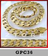 Mens 12mm Curb Chain Bracelet★GOLD PLATED★BLING★GPB31  