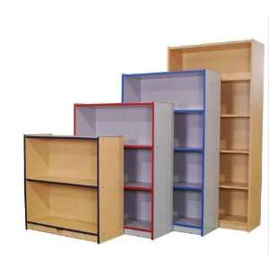  Mahar N72SCASE Grey Glace   Single Sided Bookcase   5 