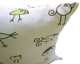   White Bird Animal Linen Cushion/Pillow/Throw Cover*Custom Size*  