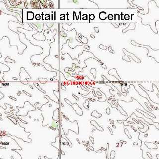 USGS Topographic Quadrangle Map   Riga, North Dakota (Folded 