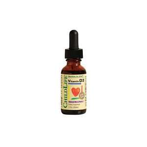  Child Life Vitamin D3 Liquid Drops Mixed Berry Flavor 1 oz 
