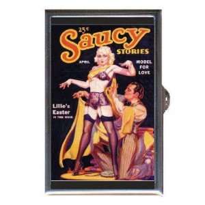  SAUCY STORIES 1936 RETRO PIN UP GIRL Coin, Mint or Pill 