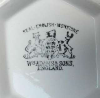 VTG Wm ADAMS & SONS EMPRESS ENGLISH IRONSTONE TEAPOT WHITE ENGLAND TEA 