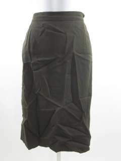  SAHZA Green Wool Skirt Suit Sz 8  