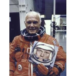  Astronaut John Glenn in Pressure Suit for Flight Into 