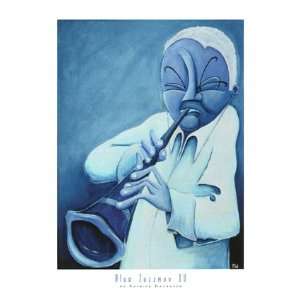  Patrick Daughton Blue Jazzman IV 7 x 5 Poster Print