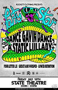 Dance Gavin Dance Original Concert Poster Limited Rare  