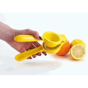  Hand Lemon Squeezer Juicer Yellow Enameled Aluminum 