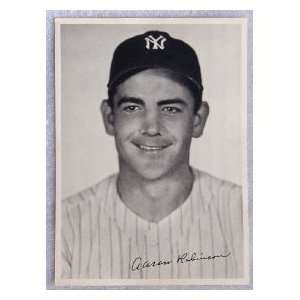  Aaron Robinson Rare 1947 6x8 NY Yankee Exhibit Photo 