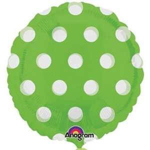 Dots Lime 18 inch Balloon 