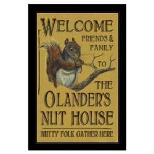 American Sportsman Sign Personalized Framed Artwork Welcome to the Nut 