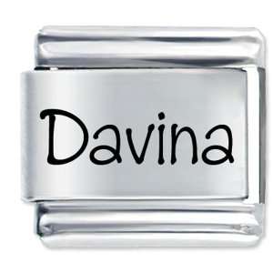 Pugster Name Davina Italian Charm Pugster Jewelry