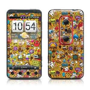  Psychedelic Design Protective Skin Decal Sticker for HTC Evo 3D 
