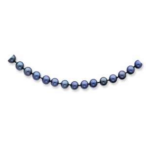   Black Akoya Saltwater Cultured Pearl Necklace Shop4Silver Jewelry