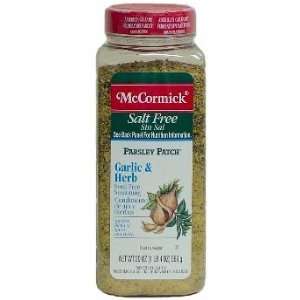 Garlic & Herb Salt Free   20 oz. Jar  Grocery & Gourmet 