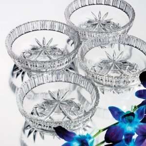  Alessandra Collection Set of (4) Fine Crystal Bowls 