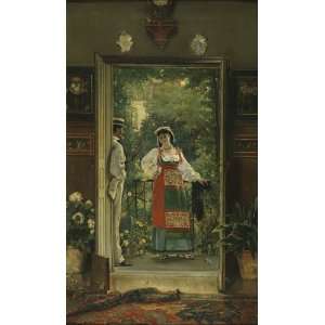   Alfred Stevens   24 x 40 inches   Latelier dAlfre