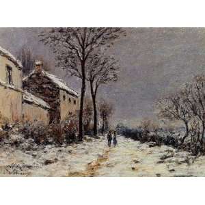   Snow Effect at Veneux Alfred Sisley Hand Painted Art