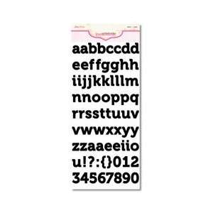  Ambrose Cardstock Alpha Stickers 6X12 Sheet Licorice 