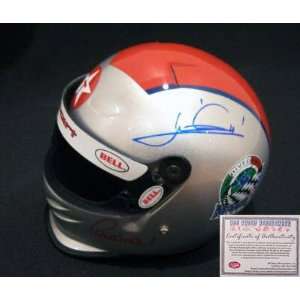  Mario Andretti Autographed Mini Racing Helmet Sports 