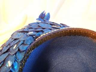   Hat George Zamaul Blue Church Couture Zamaul Womens Accessories Hats
