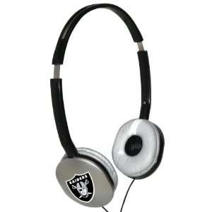   NFL Officially Licensed Slim DJ Style Headphones   Oakland Raiders