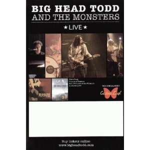   Big Head Todd Monsters 2004 Concert Tour Blank Poster